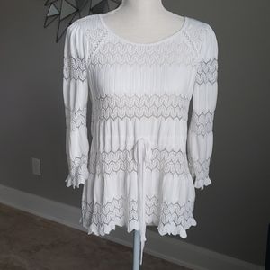 Free People Fire Island Knit Blouse